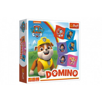 Domino papírové Paw Patrol/Tlapková patrola 28 kartiček společenská hra v krabici 20x20x5cm