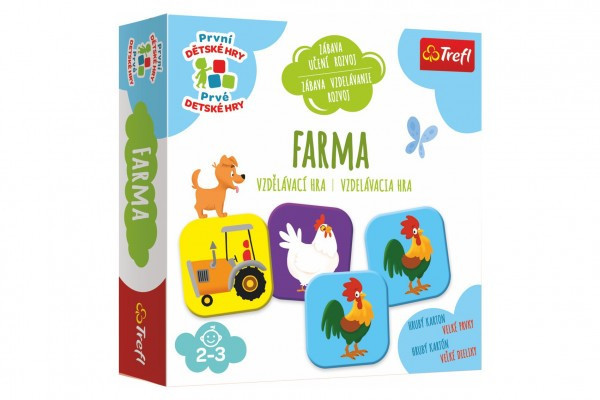 Farma vzdelávacia spoločenská hra pre najmenších v krabici 20x20x5cm 24m+