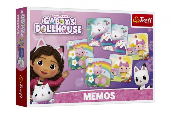 Papier Pexeso Gabby's Dollhouse/Gabby's Dollhouse spol. gra 30 sztuk w pudełku 21x14x