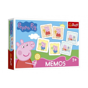 Pexeso papierové Prasiatko Peppa/Peppa Pig spoločenská hra 30 kusov v krabici 21x14x4cm