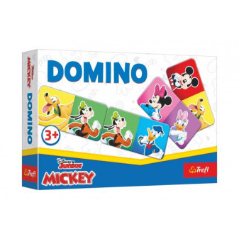 Papierowa Domino Myszka Miki i przyjaciele 21 kart gra planszowa w pudełku 21x14x4cm