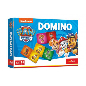 Domino papierové Tlapková patrola/Paw Patrol 21 kartičiek spoločenská hra v krabici 21x14x4cm