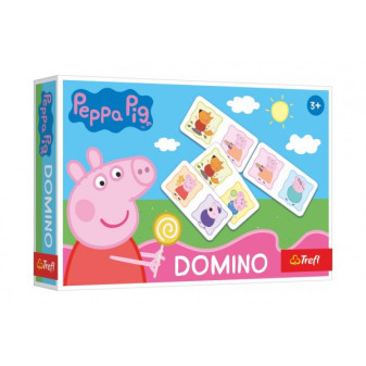 Domino papierové Prasiatko Peppa / Peppa Pig 21 kartičiek spoločenská hra v krabici 21x14x4cm