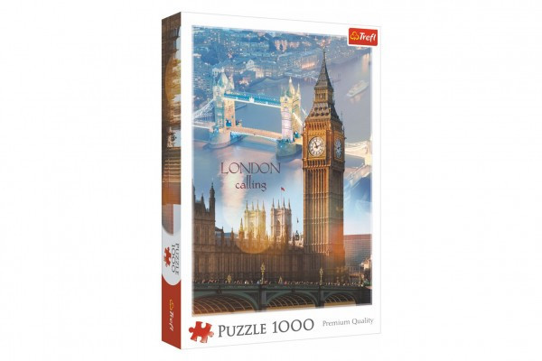 Puzzle Londyn o zmierzchu 1000 elementów 48x68,3cm w pudełku 27x40x6cm