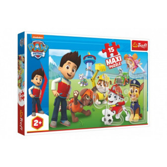 Puzzle MAXI Paw Patrol/Tlapková patrola 15 dílků v krabici 40x27x4,5cm 24m+