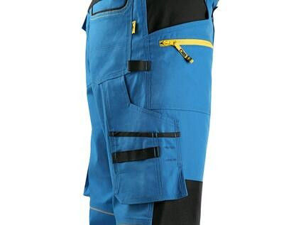 Spodnie 3/4 CXS STRETCH, męskie, średnio niebiesko-czarne