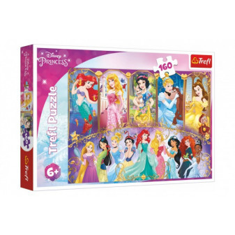 Puzzle Portréty princezien Disney 41x27, 5cm 160 dielikov v krabici 29x19x4cm
