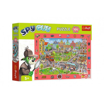 Puzzle Spy Guy - Město 18,9x13,4cm 100 dílků v krabici 33x23x6cm