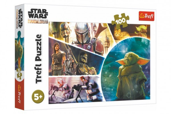 Puzzle Star Wars/The Mandalorian 100 dielikov 41x27, 5cm v krabici 29x19x4cm