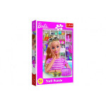 Puzzle Poznaj Barbie 100 sztuk 41x27,5cm w pudełku 19x29x4cm
