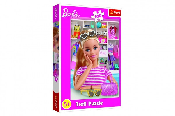 Puzzle Poznaj Barbie 100 sztuk 41x27,5cm w pudełku 19x29x4cm