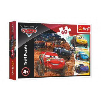 Puzzle Disney Cars 3/McQueen s priateľmi 33x22cm 60 dielikov v krabici 21x14x4cm