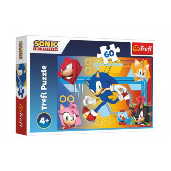 Puzzle Sonic v akci/Sonic The Hedgehog 33x22cm 60 dílků v krabici 21x14x4cm