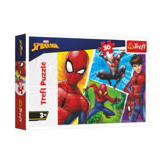 Puzzle Spiderman a Miguel/Disney 27x20cm 30 dielikov v krabičke 21x14x4cm