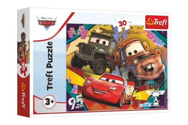 Puzzle Cars 3/Rýchle autá 27x20cm 30 dielikov v krabičke 21x14x4cm