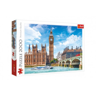 Puzzle Big Ben Londýn Anglie 2000 dílků 96,1x68,2cm v krabici 40x27x6cm