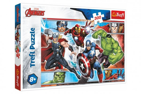 Puzzle Avengers 300 sztuk 60x40cm w pudełku 40x27x4cm