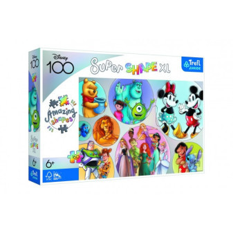 Puzzle Color World Disney 160 XL Super Shape 60x40cm w pudełku 40x27x6cm