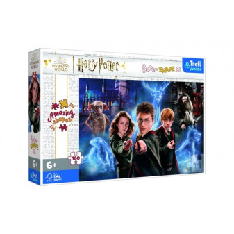 Puzzle Czarodziejski Świat Harry'ego Pottera 160 XL Super Shape 60x40cm w pudełku 40x27x6cm