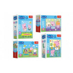Minipuzzle miniMaxi 20 dílků Prasátko Peppa/Peppa Pig 4 druhy v krabičce 11x8cm