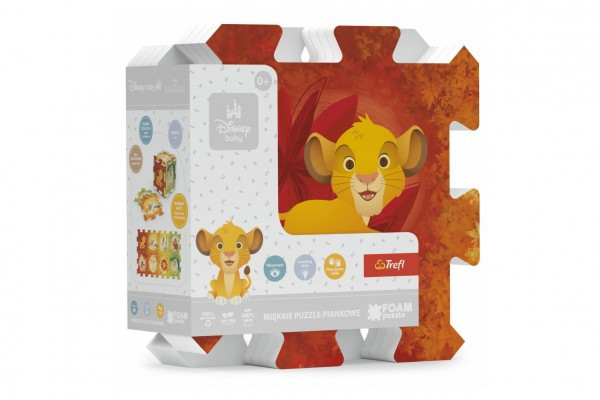 Pěnové puzzle Lví král 32x32x1cm 0m+