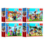 Minipuzzle 54 dílků Paw Patrol/Tlapková Patrola 4 druhy v krabičce 9x6x3cm