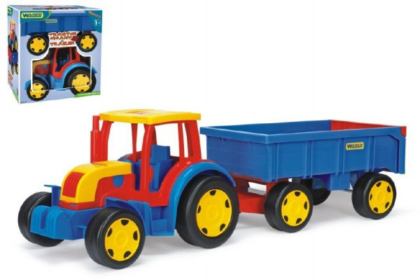 Traktor Gigant z bocznicą plastikową 102 cm w pudełku Wader