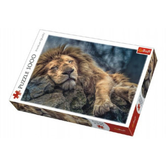 Puzzle Śpiący Lew 1000 sztuk w pudełku 40x27x6cm