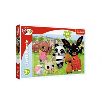 Puzzle Maxi 24 dílků Bing Bunny Zábava v parku 60x40cm v krabici 40x26,5x4cm