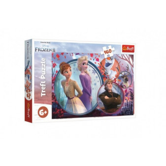 Puzzle Ľadové kráľovstvo II/Frozen II 160 dielikov 41x27, 5cm v krabici 29x19x4cm
