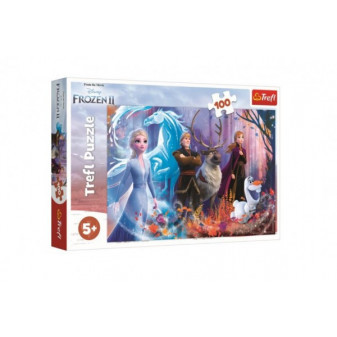 Puzzle Ľadové kráľovstvo II/Frozen II 100 dielikov 41x27,5cm v krabici 29x19x4cm