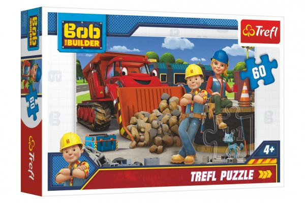 Puzzle Bob a Wendy/Borček Staviteľ 33x22cm 60 dielikov v krabici 21x14x4cm