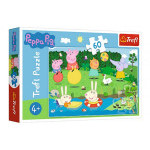 Puzzle Prasiatko Peppa/Peppa Pig Prázdninová zábava 33x22cm 60 dielikov v krabičke 21x14x4cm
