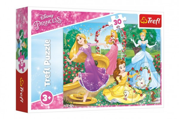 Puzzle Princezny Disney 27x20cm 30 dílků v krabičce 21x14x4cm