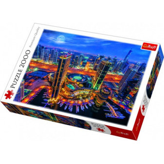 Puzzle Světla v Dubaji 2000 dílků 96x68cm v krabici 40x27x6cm