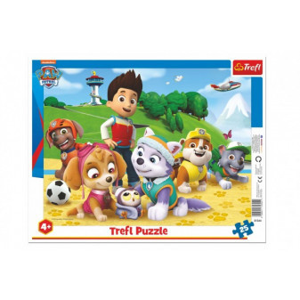 Puzzle planszowe Psi Patrol 37x29cm 25 elementów w folii