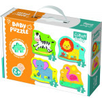 Puzzle baby Safari 4ks v krabici 27x19x6cm 24m+