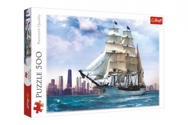 Puzzle Żeglowanie po Chicago 500 sztuk 48x34cm w pudełku 40x26,5x4,5cm