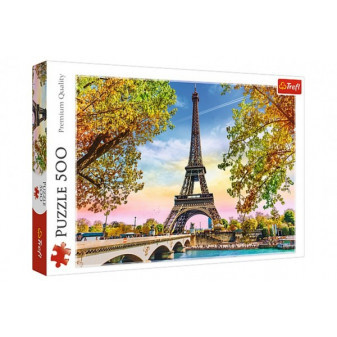 Puzzle Romantic Paris 500 sztuk 48x34cm w pudełku 40x26,5x4,5cm