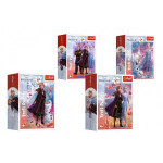 Minipuzzle 54 dílků Ledové království II/Frozen II 4 druhy v krabičce 6,5x9x3,5cm 40ks v boxu