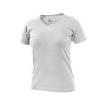 T-shirt CXS ELLA, damski, krótki rękaw, biały, rozmiar 4XL