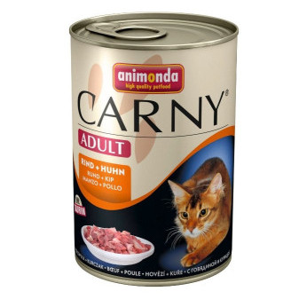Animonda Carny konzerva pre mačky hovädzie + kura 400g
