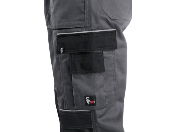 Kalhoty CXS ORION TEODOR, zkrácená varianta, zimní, pánská, šedo-černé, vel. 56-58