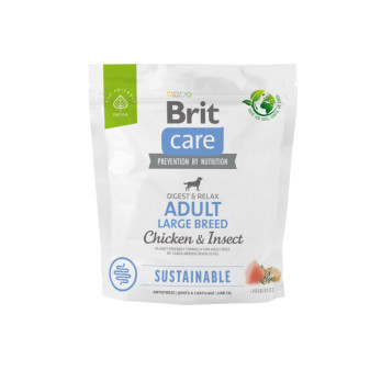Brit Care Sustainable Adult Large Breed - kurczak i owady, 1kg