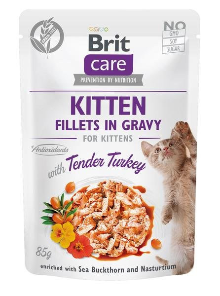 Brit Care Cat Kitten Fillets in Gravy Turkey 85g