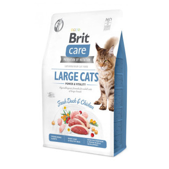 Brit Care Cat, bezzbożowa, dla dużych kotów, 2kg
