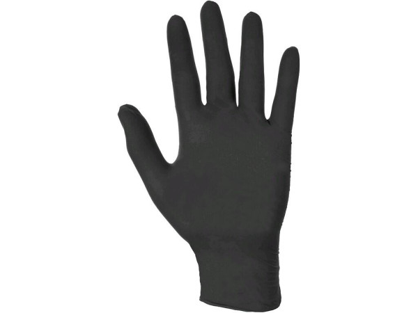 Rękawiczki CXS STERN BLACK, jednorazowe, nitrylowe, rozm. 8