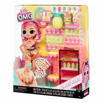 LOL niespodzianka! Studio paznokci OMG z lalką - sklep z owocami Pinky Pops