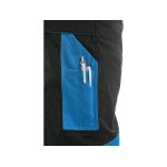 Spodnie CXS SIRIUS BRIGHTON, męskie, czarno-niebieskie, rozmiar 50
