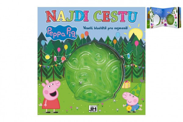 Najdi cestu Prasátko Peppa/Peppa Pig Veselá bludiště pro nejmenší 22x22cm